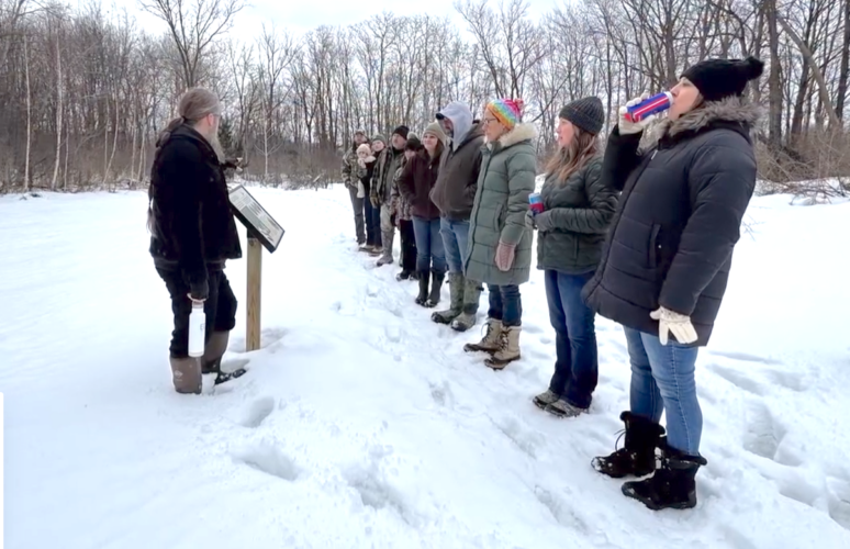 Wine on the trail winter hike is this week